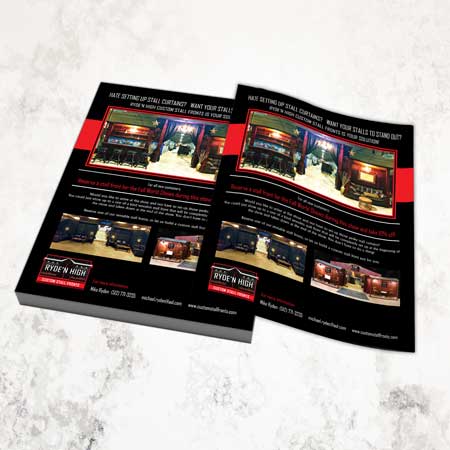 Ryde'N High Custom Stall Fronts Flyer